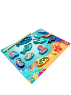 Juego de Pesca magnético - Animales del océano