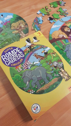 Rompecabezas Circular Madera: La Selva (2 unidades) en internet