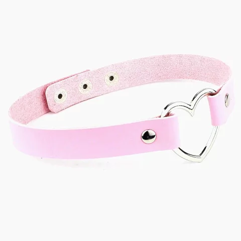 CHOKER CORAZON ROSA