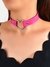 CHOKER CORAZON ROSA