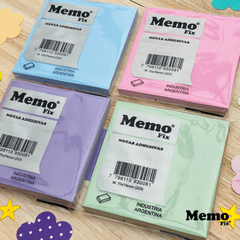 Notas Adhesivas MemoFix M Pastel 70x74mm x 80 hojas x 4 Unidades - comprar online