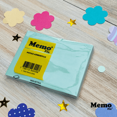 Notas Adhesivas MemoFix L Pastel 100x74mm x 80 hojas x 4 Unidades - MemoFix