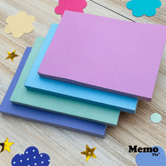 Notas Adhesivas MemoFix L Pastel 100x74mm x 80 hojas x 4 Unidades - comprar online