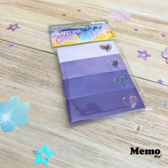 Notas Adhesivas MemoFix Pantone Violeta Edición Love Tamaño F pack x 4 blocks x 50 hojas