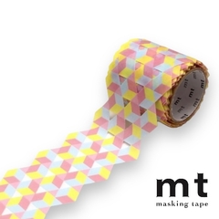 MT MASKING TAPE DIE CUT CUBE PATTERN