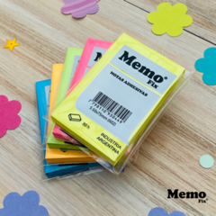 Notas Adhesivas MemoFix S Neon 50x75mm x80 hojas x 5 unidades