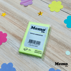 Notas Adhesivas MemoFix S Neon 50x75mm x80 hojas x 5 unidades - MemoFix