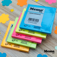 Notas Adhesivas MemoFix M Neon 75x75mm x80 hojas x 5 unidades