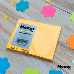 Notas Adhesivas MemoFix L Neon 100x75mm x80 hojas x 5 unidades - MemoFix