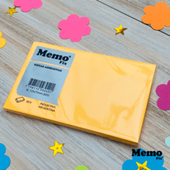 Imagen de Notas Adhesivas MemoFix XL Neon 125x75mm x80 hojas x 5 unidades
