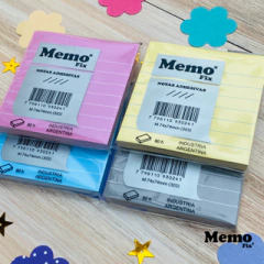 Memo M Rayado 74x74mm x80 hojas x 4 Unidades - comprar online