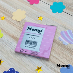 Imagen de Memo M Rayado 74x74mm x80 hojas x 4 Unidades