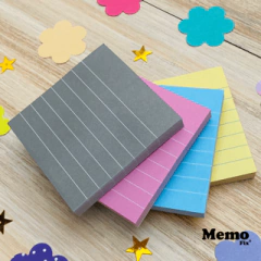 Memo M Rayado 74x74mm x80 hojas x 4 Unidades - comprar online