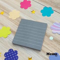 Memo M Rayado 74x74mm x80 hojas x 4 Unidades