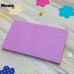 Memo XL Rayado 123x74mm x80 hojas x 4 Unidades - MemoFix