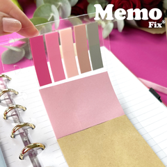 Set de Notas Adhesivas MemoFix con Banderitas para Cuadernos Inteligentes