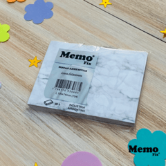 Memo L Linea Estaciones Marmol 100x74mm x 80 hojas