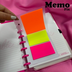 Set de Notas Adhesivas MemoFix con Notas Transparentes para Cuadernos Inteligentes