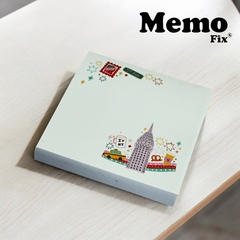 Notas Adhesivas MemoFix ilustradas M Linea Estaciones Aldanita 74x74mm x 80 hojas