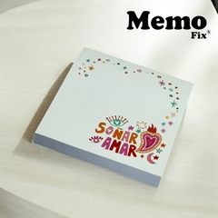Notas Adhesivas MemoFix ilustradas M Linea Estaciones Aldanita 74x74mm x 80 hojas