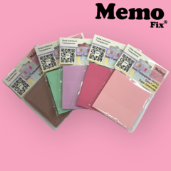 5 Notas Transparente colores Pasteles 75x75mm x 50 hojas 5 unidad