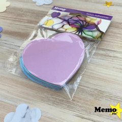 Notas Adhesivas MemoFix con forma de Corazon Pastel Pack x 4 blocks en internet