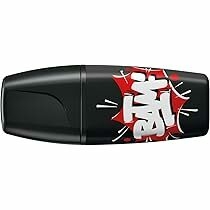 Rotulador fluorescente Stabilo Boss Mini en color negro con diseño exclusivo de Snooze One.