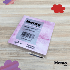 Memo M Linea Estaciones Marmol Rosa 74x74mm x 80 hojas