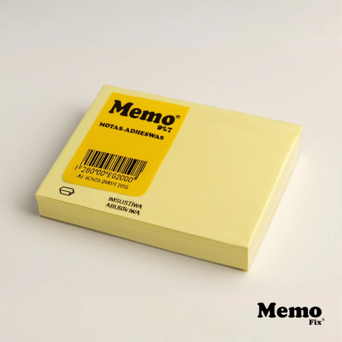 Notas Adhesivas MemoFix L Amarillo 100x74mm x 80 hojas