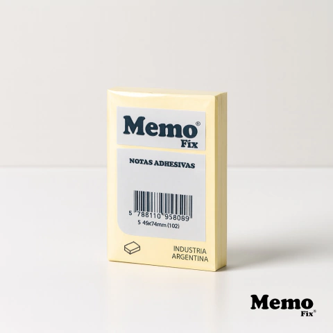 Notas Adhesivas MemoFix S Amarillo 46x74mm x 80 hojas