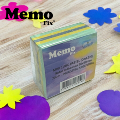 Notas Adhesivas MemoFix Cubo Pastel 50x50mm x 200 hojas colores pasteles en internet