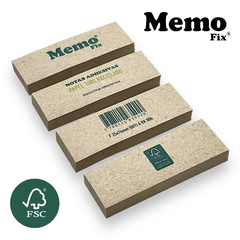 Notas Adhesivas MemoFix F Papel 100% Reciclado 25x74mm X 80 Hojas