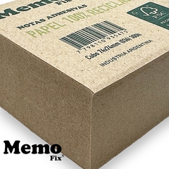 Cubo de Notas Adhesivas MemoFix M Papel 100% Reciclado 74x74mm X 300 Hojas - MemoFix