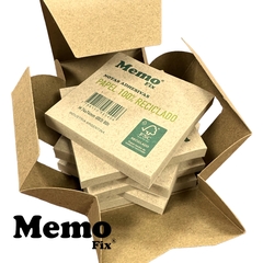 EcoBox 6 Notas Adhesivas Papel 100% Reciclado Certificación FSC tamaño M 74x74mm