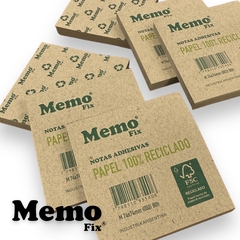 EcoBox 6 Notas Adhesivas Papel 100% Reciclado Certificación FSC tamaño M 74x74mm en internet