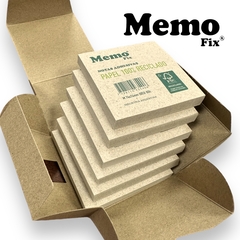 Imagen de EcoBox 6 Notas Adhesivas Papel 100% Reciclado Certificación FSC tamaño M 74x74mm