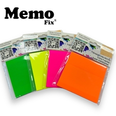 Notas Adhesivas Transparentes MemoFix® 75x75mm x 50 hojas 4 unidades