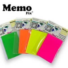 Notas Adhesivas Transparentes MemoFix®  60x90mm x 50 hojas 4 unidades  Descripción:  4 Notas Adhesivas Transparente MemoFix®    Medida 60x90mm x 50 hojas  El precio corresponde a 1 Pack de 4 unidades   Colores : Rosa Amarillo Naranja  Verde  Codigo SKU 80