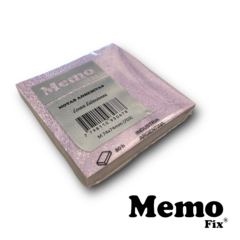 MemoFix M Notas Adhesivas Linea Estaciones Mármol Lila 74x74mm x 80 hojas