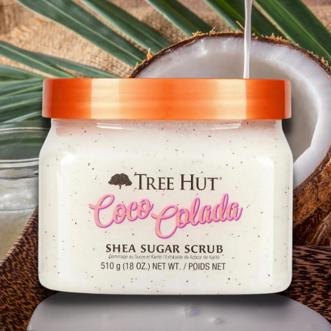 Tree Hut Coco Colada Shea Sugar Scrug 510 g - Exfoliante Corporal com Manteiga de Karité