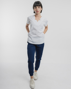 Azul y blanco