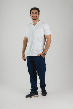 Azul y blanco