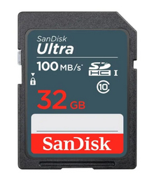 Cartão SanDisk SD 32Gb 100mb/s Ultra SDXC UHS -I
