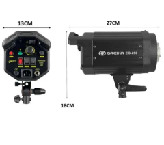 FLASH DE ESTÚDIO GREIKA EG-250 (110V) - Foto Imagem Rio