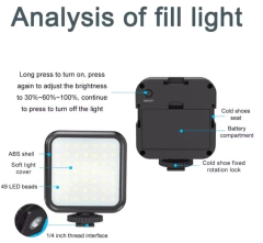 KIT VIDEOMAKER AY-49W (MINI TRIPÉ PISTOLA) - Foto Imagem Rio