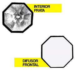 SOFTBOX PARABÓLICO PARA SPEEDLITE GREIKA GKS-65 S/GRID - Foto Imagem Rio