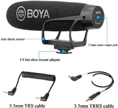 Microfone Supercardióide para câmeras e smartphones BY-BM2021 - comprar online