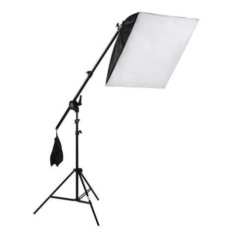 Kit Completo Softbox 50x70 + Girafa Tripé