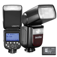 Flash Godox TTL V860iii C Hss Com Luz De Modelagem + Bateria Para Canon