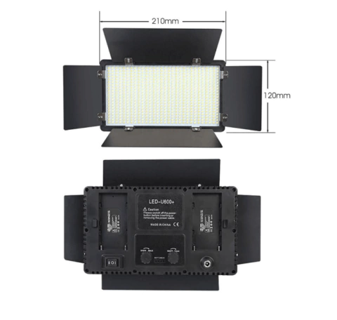 ILUMINADOR LED VÍDEO ON CÂMERA/ESTÚDIO U800+ BI COLOR